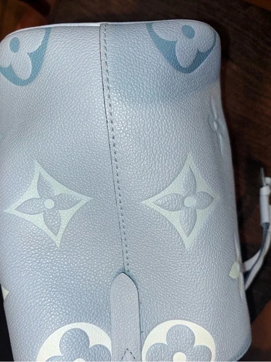 Louis Vuitton Light Blue Monogram Nano Bucket Crossbody - Picture 6 of 13